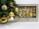 Набор стеклянных шаров Золотые Дюны 42 шт., Christmas DeLuxe (87161) 