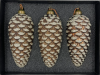 Набор елочных украшений Шишки 15х6,8 см., коричневый, 3 шт., Christmas DeLuxe (13123)