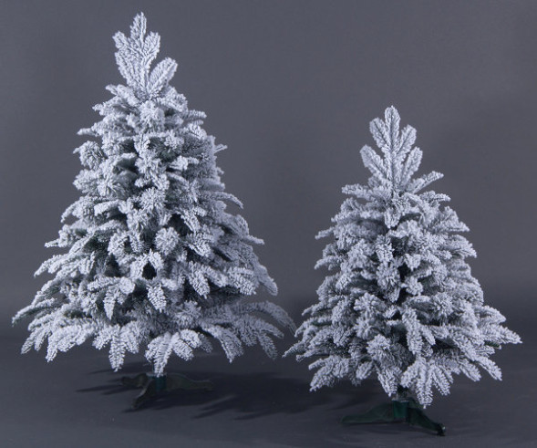 Искусственная ель Альпийская заснеженная 70 см., литая хвоя+пвх, Max Christmas (ЕАЛП07) 