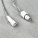 Светодиодная гирлянда с колпачком 100 теплых белых LED ламп 10 м., 24В., прозрачный провод ПВХ, IP65, LTC (PST100CAP-10-1WW) 