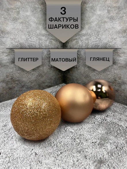 Набор стеклянных шаров Карамельный 26 шт., Christmas DeLuxe (86781) 
