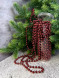 Пластиковые бусы Бисер 8 мм.*10 м., бордо, Christmas DeLuxe (14913) 