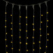 Светодиодный занавес Sealed с супер-мерцанием 2*3 м., 220V., 600 теплых белых LED ламп, черный каучук, Beauty Led (LL602ABL-1-2WW) 