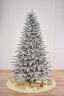 Искусственная ель заснеженная Орловская 160 см., литая хвоя + пвх, Max Christmas (ЕОРСЗ16)