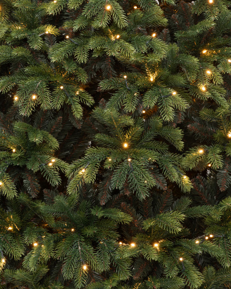 Искусственная елка Богемская 270 см., 1005 теплых белых LED ламп, Литая хвоя+ПВХ, ЕлкиТорг (180270) оптом