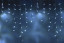 Светодиодная гирлянда бахрома 144 холодных белых LED ламп, 3*0.9 м., 220В, мерцание, белый провод ПВХ, Teamprof (TPF-i3*0.9F-CW/W)