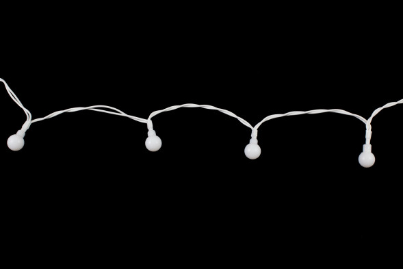 Светодиодная нить шарики с пультом 11,5 м., 220V, 96 разноцветных LED ламп, диаметр шарика 1.6 см, белый провод, Winner Light (m.01.5W.96-1.6ball) 