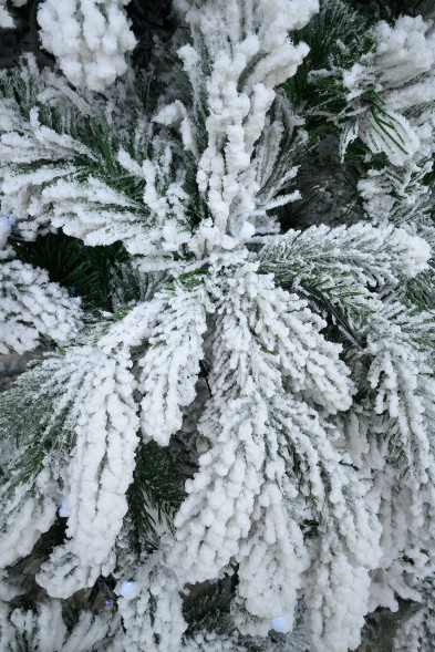 Искусственная ель Камчатская заснеженная 4 м., Литая хвоя + ПВХ, ЕлкиТорг (143400)