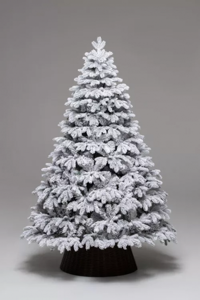 Искусственная ель Камчатская заснеженная 4 м., Литая хвоя + ПВХ, ЕлкиТорг (143400)