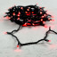 Светодиодная гирлянда с колпачком 75 красных LED ламп 10 м., 24В., черный каучуковый провод, IP65, LTC (LL75-1-1R)