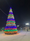 Уличная светодинамическая елка Уральская зеленая 28 м., каркасная, ПВХ, Green Trees (GT28URPVCLED)