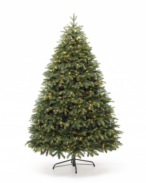 Искусственная елка Богемская 300 см., 1265 теплых белых LED ламп, Литая хвоя+ПВХ, ЕлкиТорг (180300) оптом
