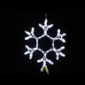 Светодиодная фигура снежинка с мерцанием 40 см., холодный белый, Winner Light (9053-40W) 