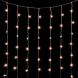Светодиодный занавес 2*2 м., 400 экстра теплых белых LED ламп, мерцание, облегченный, прозрачный провод ПВХ, LTC (PCL400NOTBLW-10-2EWW) 