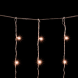 Светодиодный занавес 2*2 м., 400 экстра теплых белых LED ламп, мерцание, облегченный, прозрачный провод ПВХ, LTC (PCL400NOTBLW-10-2EWW) 