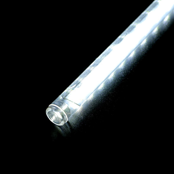 Гирлянда Тающие сосульки 10*0.5 м., 24V., 600 холодных белых LED ламп, коннектор, черный ПВХ, LTC (CCL600-10-1W) 