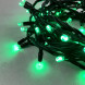 Светодиодная гирлянда с колпачком 75 зеленых LED ламп 10 м., 24В., черный каучуковый провод, IP65, LTC (LL75-1-1G) 