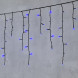Светодиодная гирлянда бахрома 4,9*0,5 м., 240 синих LED ламп, черный провод ПВХ, Beauty Led (PIL240-11-2B) 