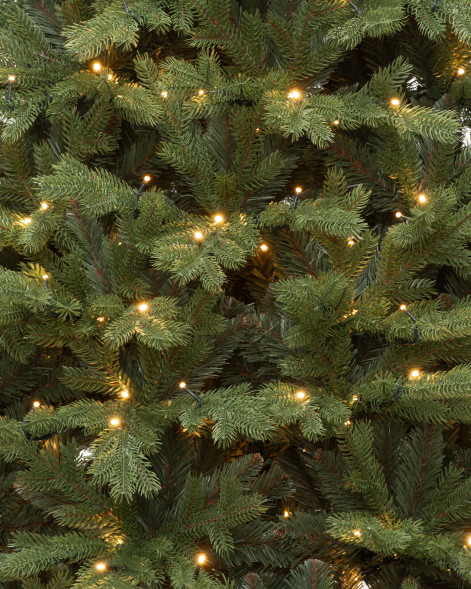 Искусственная елка Графская Премиум 210 см., 500 теплых белых LED ламп, Литая хвоя+ПВХ, ЕлкиТорг (137210) оптом