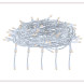 Светодиодный занавес 156 теплых белых LED ламп, 1.5*1.5 м., 220В, 8 режимов, прозрачный провод, Vegas (55077) 