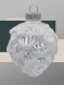 Набор стеклянных кедровых шишек 7 см., 12 шт., белый/шампань, Christmas DeLuxe (14724) 
