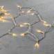 Светодиодная гирлянда с колпачком 100 экстра теплых белых LED ламп 10 м., 220-230 В., прозрачный провод ПВХ, IP65, LTC (PST100CAP-10-2WW) 