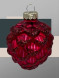 Набор стеклянных кедровых шишек 7 см., 12 шт., бордо, Christmas DeLuxe (14726) 