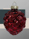 Набор стеклянных кедровых шишек 7 см., 12 шт., бордо, Christmas DeLuxe (14726) 