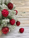 Набор стеклянных кедровых шишек 7 см., 12 шт., бордо, Christmas DeLuxe (14726) 