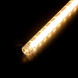 Гирлянда Тающие сосульки 10*0.5 м., 24V., 600 теплых белых LED ламп, коннектор, черный ПВХ, LTC (CCL600-10-1WW) 