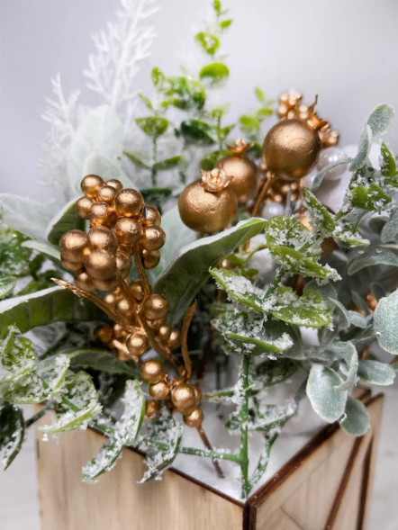 Новогодняя настольная композиция в коробе 35 см., Christmas DeLuxe (89298) 
