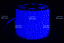 Дюралайт круглый Ø 13 мм., 220V, 3-жилы, синие LED лампы 32 шт на 1 м., бухта 100 м, силикон, Winner (05.100.13.32B)