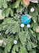 Винтажный шар Сокровища Посейдона - Порфира,10 см., бирюзовый, 1 шт., Christmas DeLuxe (86565) 