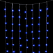 Светодиодный занавес 2*3 м., 600 синих LED ламп, облегченный, прозрачный провод ПВХ, LTC (PCL600NOT-10-2B) 