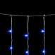 Светодиодный занавес 2*3 м., 600 синих LED ламп, облегченный, прозрачный провод ПВХ, LTC (PCL600NOT-10-2B) 