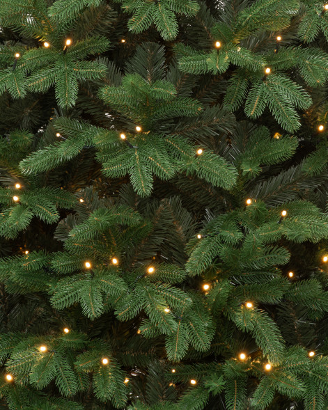 Искусственная елка Парижанка 180 см., 367 теплых белых LED ламп, Литая хвоя+ПВХ, ЕлкиТорг (138180) оптом