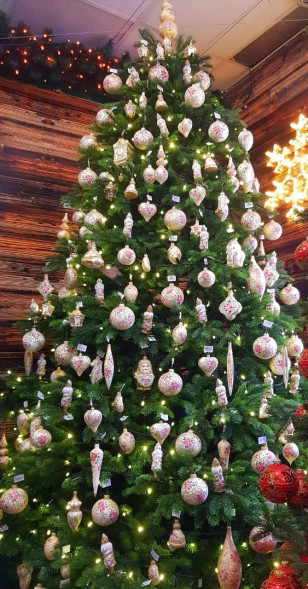 Ель Коттеджная 305 см., 1200 LED ламп, литая хвоя+пвх, TreeDeLux (70054) 