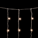 Светодиодный занавес 2*3 м., 600 теплых белых LED ламп, мерцание, облегченный, прозрачный провод ПВХ, LTC (PCL600NOTBLW-10-2WW) 
