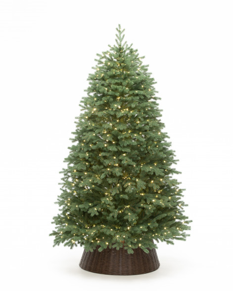 Искусственная елка Русская 300 см., 2120 теплых белых микро LED ламп, 100% литая хвоя, ЕлкиТорг (268300) оптом