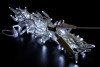 Светодиодная нить 100 холодных белых LED ламп, 10 м., 24В, мерцание, белый резиновый провод 2,3 мм., Teamprof (TPF-S10CF-24V-SRW/W)