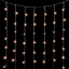 Светодиодный занавес 2*3 м., 600 экстра теплых белых LED ламп, мерцание, облегченный, прозрачный провод ПВХ, LTC (PCL600NOTBLW-10-2EWW)
