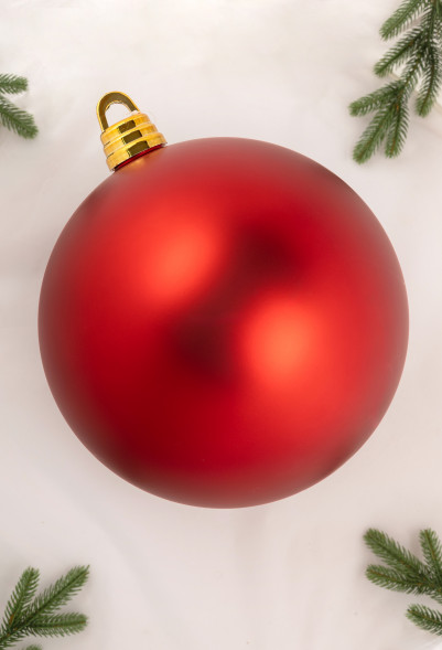 Шар пластиковый матовый 300 мм., красный, ЕлкиТорг (150700) оптом