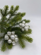 Гроздь стеклянных шаров Ягодный хоровод 2 см., 10 шт., первый снег, Christmas DeLuxe (89868) 