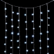 Светодиодный занавес 2*3 м., 600 белых LED ламп, мерцание, облегченный, прозрачный провод ПВХ, LTC (PCL600NOTBLW-10-2W) 