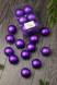Набор пластиковых шаров Вероника 60 мм., фиолетовый матовый, 12 шт., ЕлкиТорг (150212) оптом