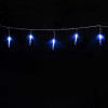 Гирлянда Сосульки 4 м., Белые 12 см., 24В, 16 LED, провод прозрачный ПВХ, IP54, LTC (IC12.16-10-1W)