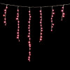 Светодиодная бахрома 1*1 м., 220V., 65 светло-розовых LED ламп, прозрачный силикон, Beauty Led (ECC65-10-2BP)
