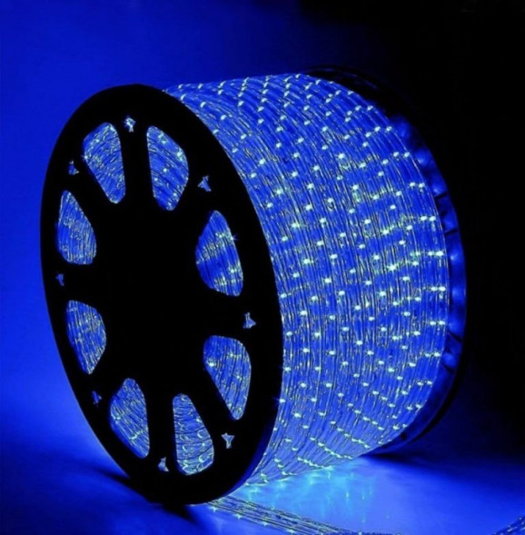 Электрическая гирлянда Дюролайт, синий, прозр. провод 7 м. Rope-Light (523255) 