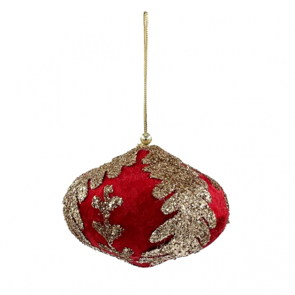 Винтажный шар Луковица Императорская 10*13 см., 1 шт., Christmas DeLuxe (86619) 