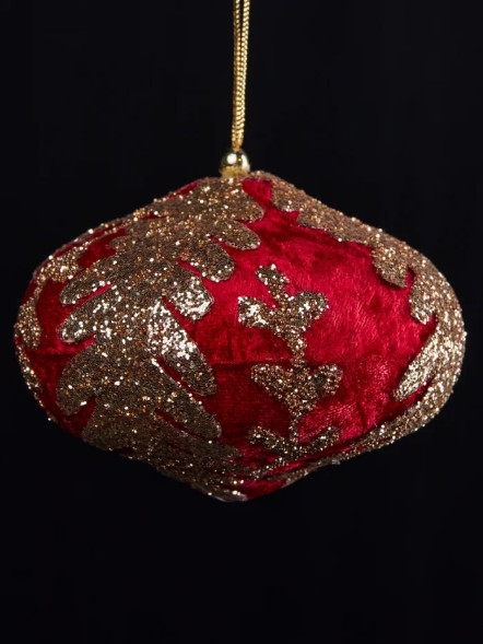 Винтажный шар Луковица Императорская 10*13 см., 1 шт., Christmas DeLuxe (86619) 